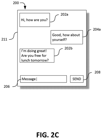Messaging application with 3D chat bubbles., drawing sheet 4 from US 2026/0277385 A1