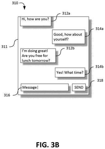 Messaging application with a new message., drawing sheet 8 from US 2026/0277385 A1