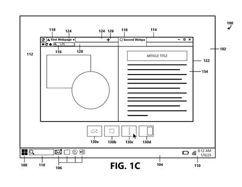 Browser displaying two web pages., drawing sheet 3 from US 2026/0277401 A1
