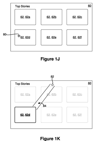 News feed with eye-tracking selection., drawing sheet 6 from US 2026/0277410 A1