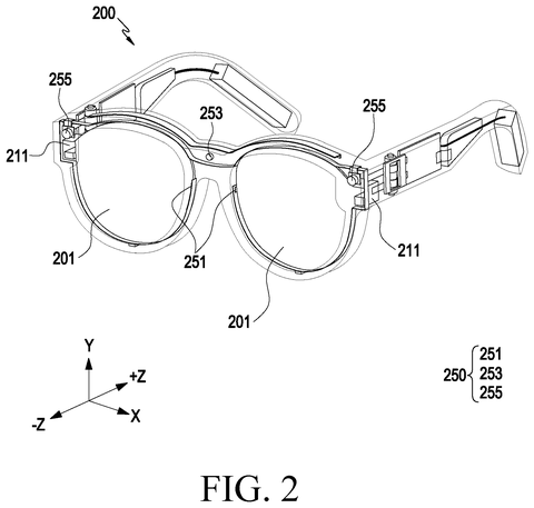 Augmented reality glasses., drawing sheet 2 from US 2026/0277419 A1