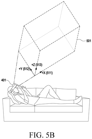 User lying down with AR glasses., drawing sheet 6 from US 2026/0277419 A1