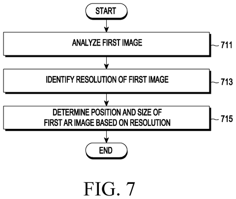 Flowchart for AR image resolution., drawing sheet 8 from US 2026/0277419 A1