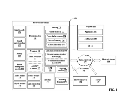 Electronic device system components., drawing sheet 1 from US 2026/0277430 A1