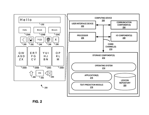 Computing device with text prediction., drawing sheet 2 from US 2026/0277432 A1
