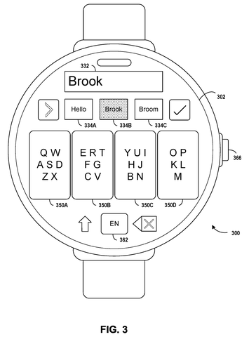 Smartwatch with multi-letter keyboard., drawing sheet 3 from US 2026/0277432 A1