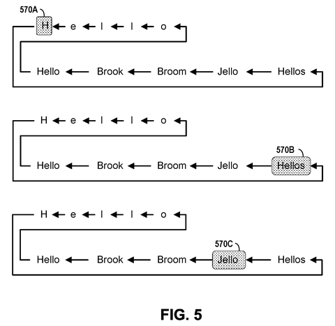 Text prediction with word selection., drawing sheet 5 from US 2026/0277432 A1