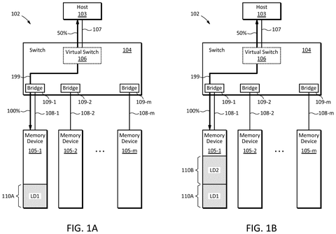 Memory system with virtual switch., drawing sheet 1 from US 2026/0277467 A1