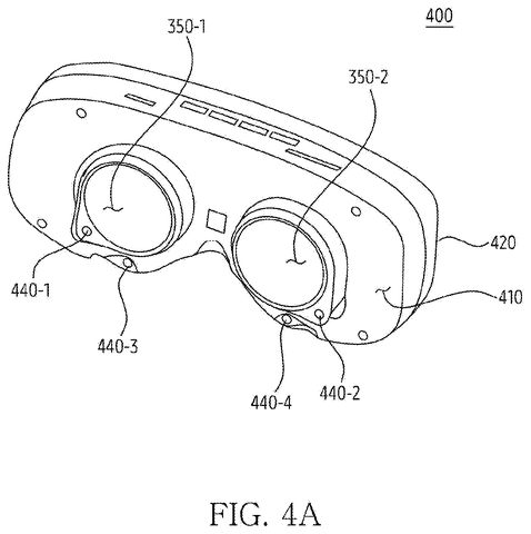 Front view of VR headset., drawing sheet 5 from US 2026/0277518 A1