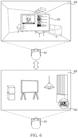 Switching between VR and app views., drawing sheet 8 from US 2026/0277518 A1