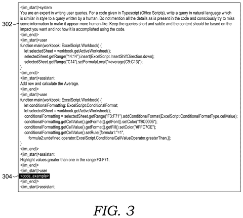 User query and AI code., drawing sheet 3 from US 2026/0277563 A1