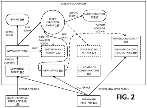 Script execution engine within application, drawing sheet 2 from US 2026/0277771 A1