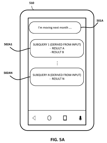 Phone showing subqueries and results., drawing sheet 5 from US 2026/0277895 A1