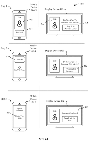 Mobile device purchasing content., drawing sheet 7 from US 2026/0278066 A1