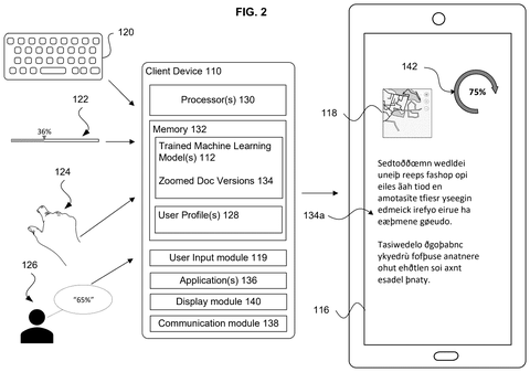 User adjusting text verbosity on device., drawing sheet 2 from US 2026/0278239 A1