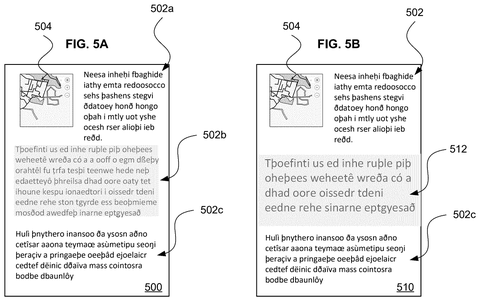 Document with varying text detail., drawing sheet 5 from US 2026/0278239 A1