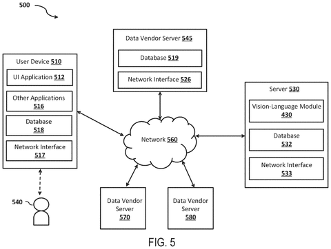Network system for vision-language processing., drawing sheet 6 from US 2026/0278302 A1