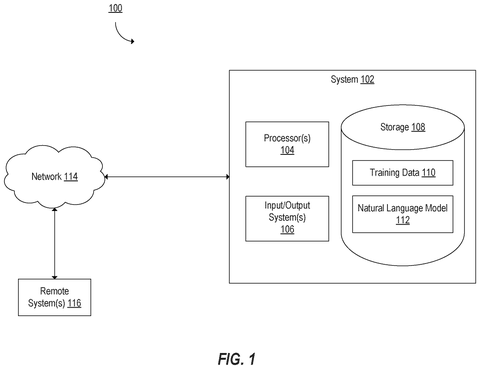 Natural language processing system overview., drawing sheet 1 from US 2026/0278306 A1