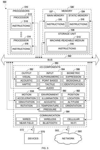 Computer hardware components and connections., drawing sheet 5 from US 2026/0278327 A1