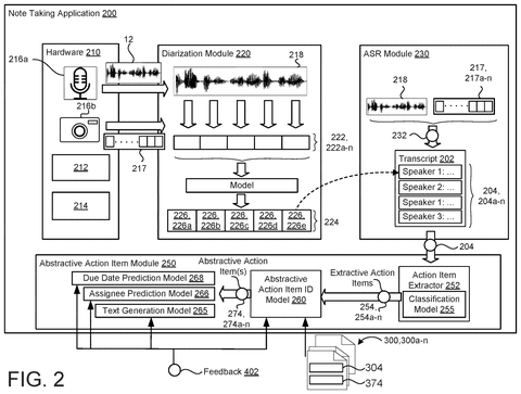 Note-taking application processing audio and video., drawing sheet 2 from US 2026/0278496 A1
