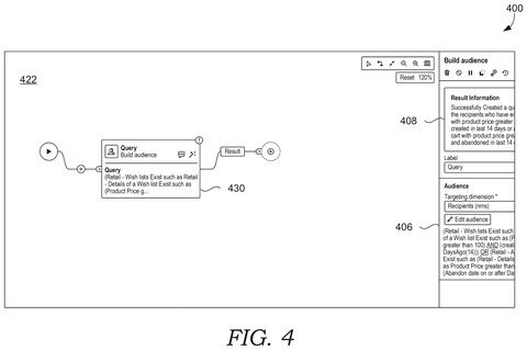 User interface showing query results., drawing sheet 4 from US 2026/0278505 A1