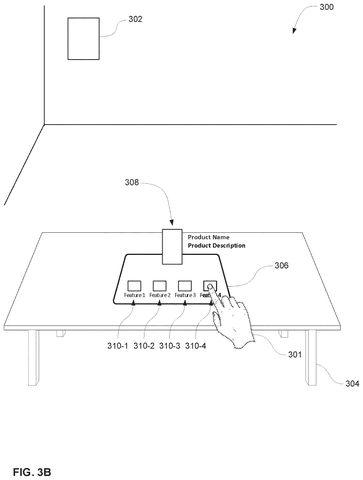 Hand interacting with virtual display., drawing sheet 5 from US 2026/0278670 A1