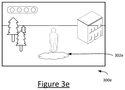 Video game scene with character effect., drawing sheet 5 from US 2026/0278749 A1