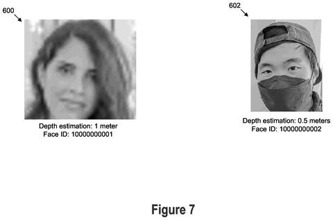 Face regions with depth estimates, drawing sheet 7 from US 2026/0278751 A1