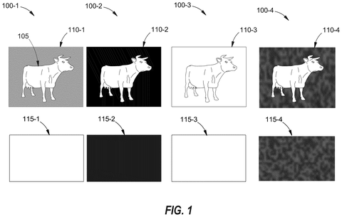 Cow foregrounds with different backgrounds., drawing sheet 1 from US 2026/0278805 A1