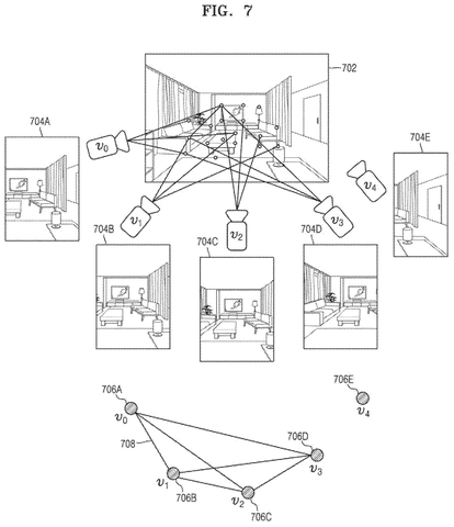 Cameras viewing a room, graph., drawing sheet 7 from US 2026/0278836 A1