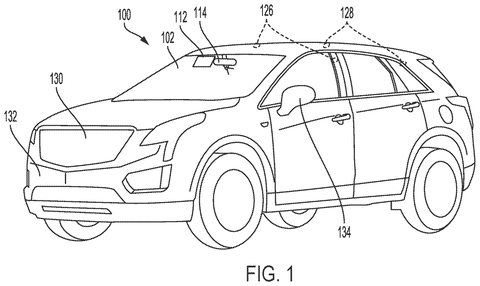 Car with external sensors., drawing sheet 1 from US 2026/0278840 A1