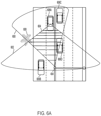 Car camera view, street scene., drawing sheet 6 from US 2026/0278840 A1