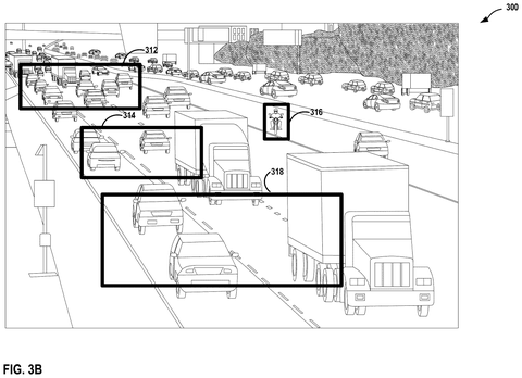 Highway traffic with segmented regions., drawing sheet 4 from US 2026/0278843 A1