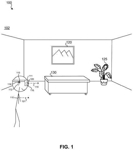 Person interacting with virtual environment., drawing sheet 1 from US 2026/0278850 A1