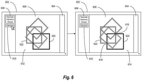 User interface for intertwining objects., drawing sheet 6 from US 2026/0278864 A1