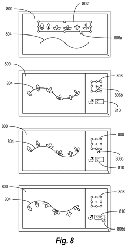 User interface for object placement., drawing sheet 8 from US 2026/0278870 A1