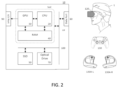 Virtual reality headset, controllers, game console., drawing sheet 2 from US 2026/0278908 A1