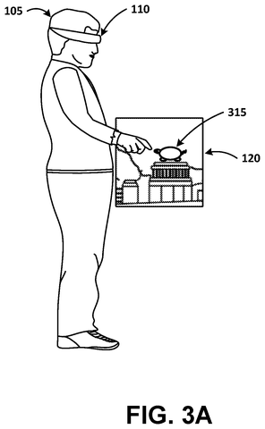 Person interacting with virtual object, drawing sheet 3 from US 2026/0278950 A1