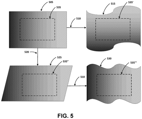 Image stabilization and warping examples, drawing sheet 6 from US 2026/0278950 A1