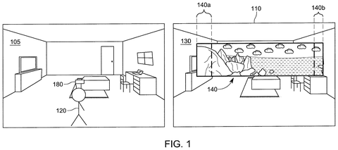 Augmented reality content in a room., drawing sheet 1 from US 2026/0278958 A1