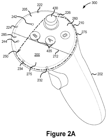 Handheld controller with lights, drawing sheet 3 from US 2026/0278966 A1