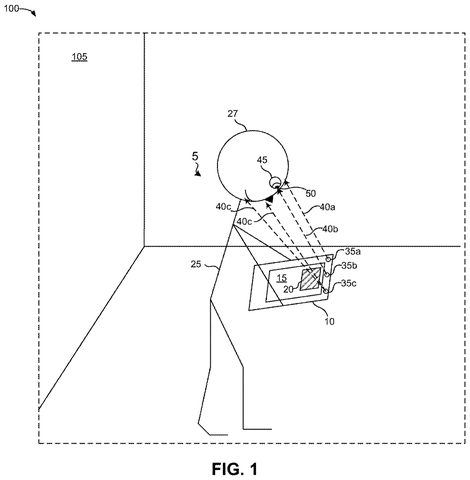Person using a headset., drawing sheet 1 from US 2026/0278978 A1