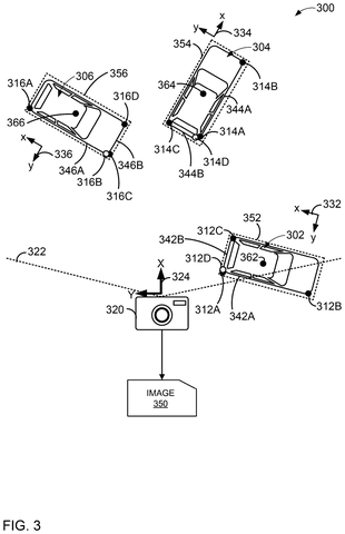 Camera capturing vehicles with bounding boxes., drawing sheet 3 from US 2026/0278983 A1