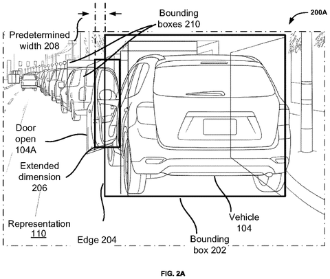 Bounding box on open car door., drawing sheet 3 from US 2026/0279009 A1