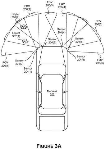 Car sensors detecting objects., drawing sheet 3 from US 2026/0279073 A1