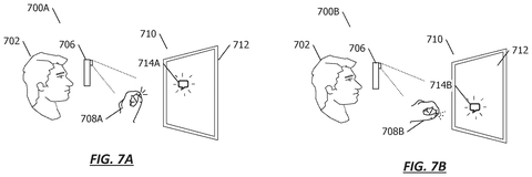 Person interacting with AR display, drawing sheet 7 from US 2026/0279103 A1