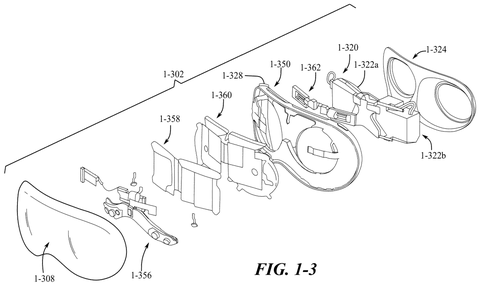 Internal components of a headset., drawing sheet 3 from US 2026/0279233 A1