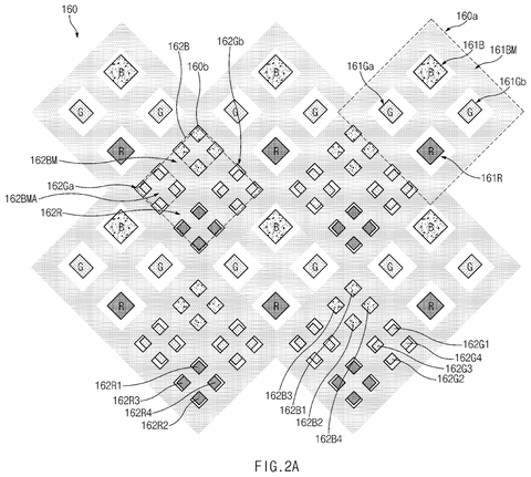 Display panel pixel arrangement, drawing sheet 2 from US 2026/0279244 A1