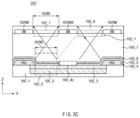 Alternative pixel cross-section, drawing sheet 7 from US 2026/0279244 A1