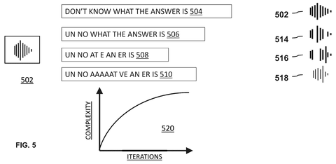 Audio alterations and AI interpretations., drawing sheet 5 from US 2026/0279337 A1